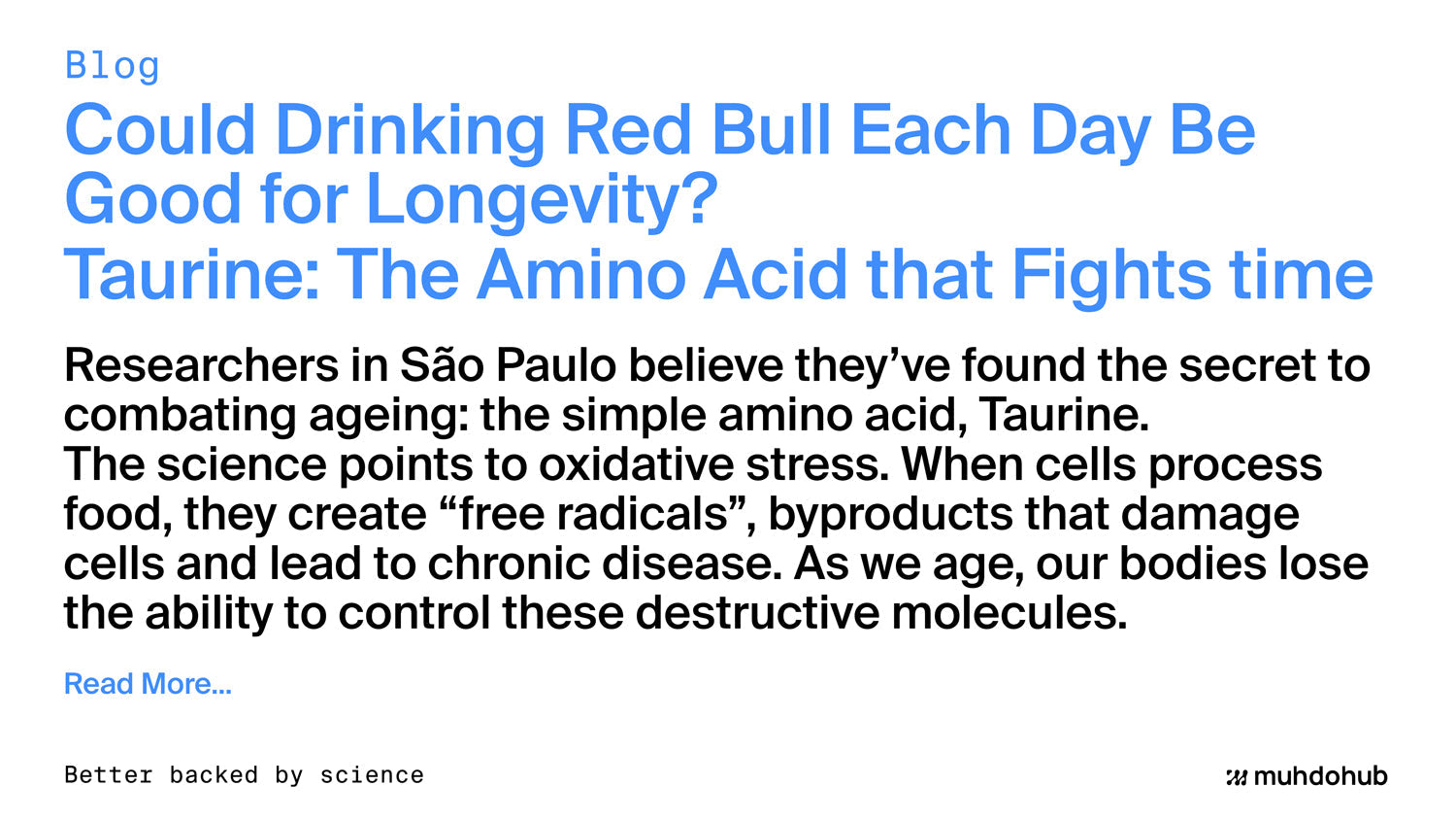 Could Drinking Red Bull Each Day Be Good for Longevity?