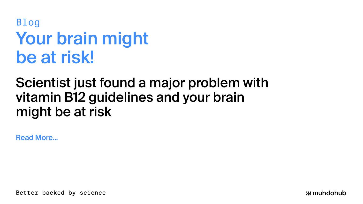 Your Brain might be at risk!