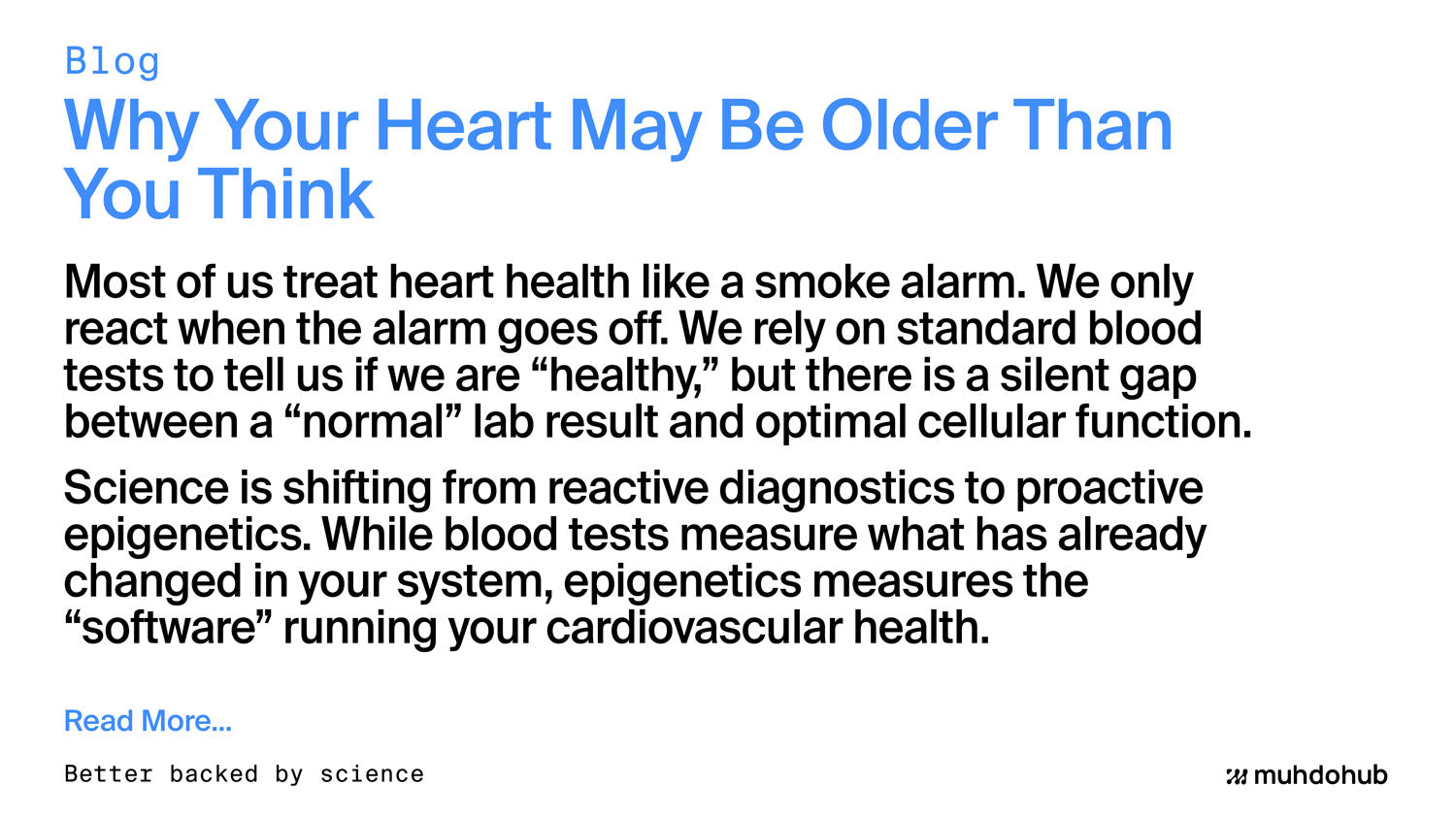 Why Your Heart May Be Older Than You Think