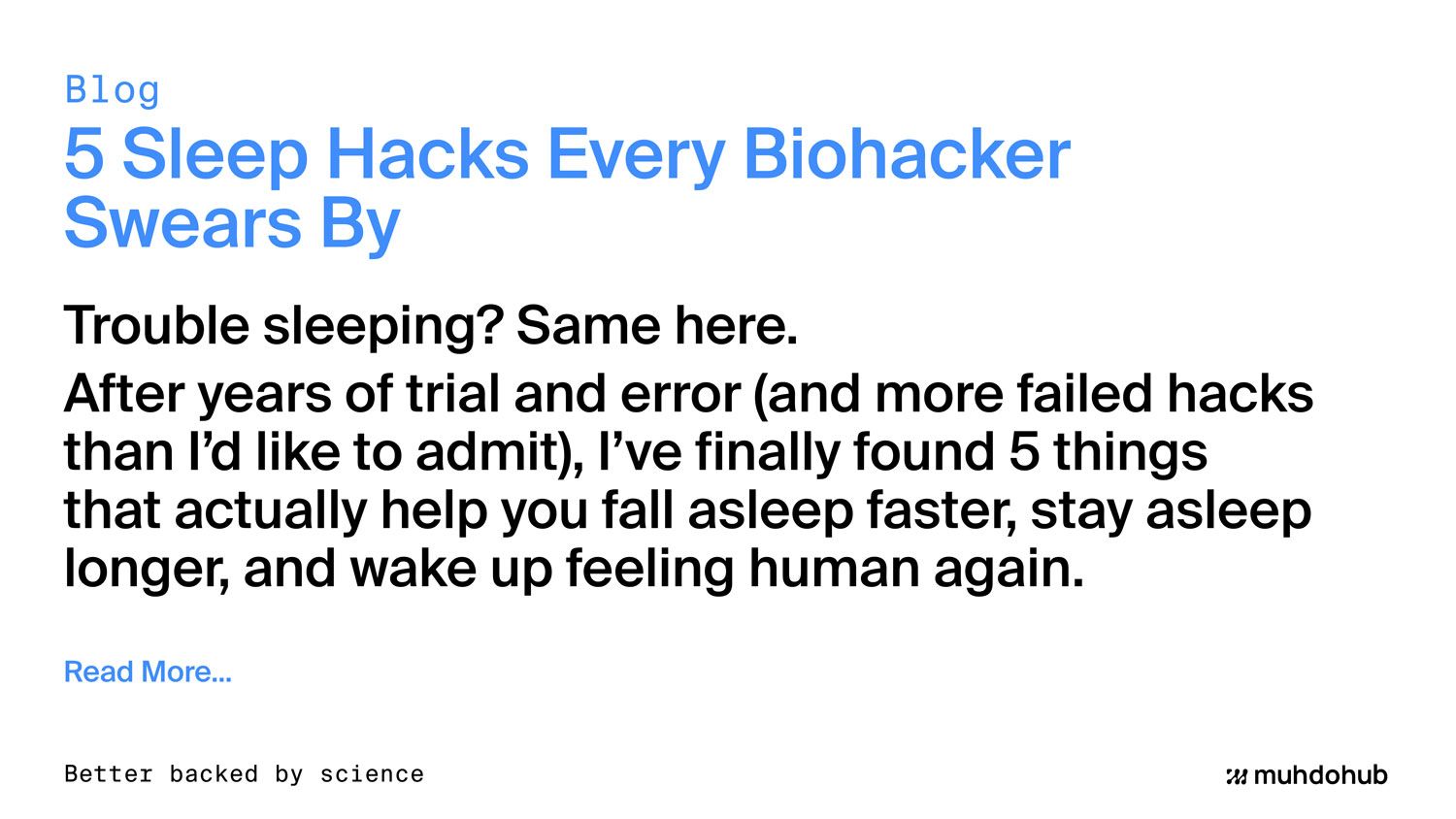 5 Sleep Hacks That Actually Worked for Me